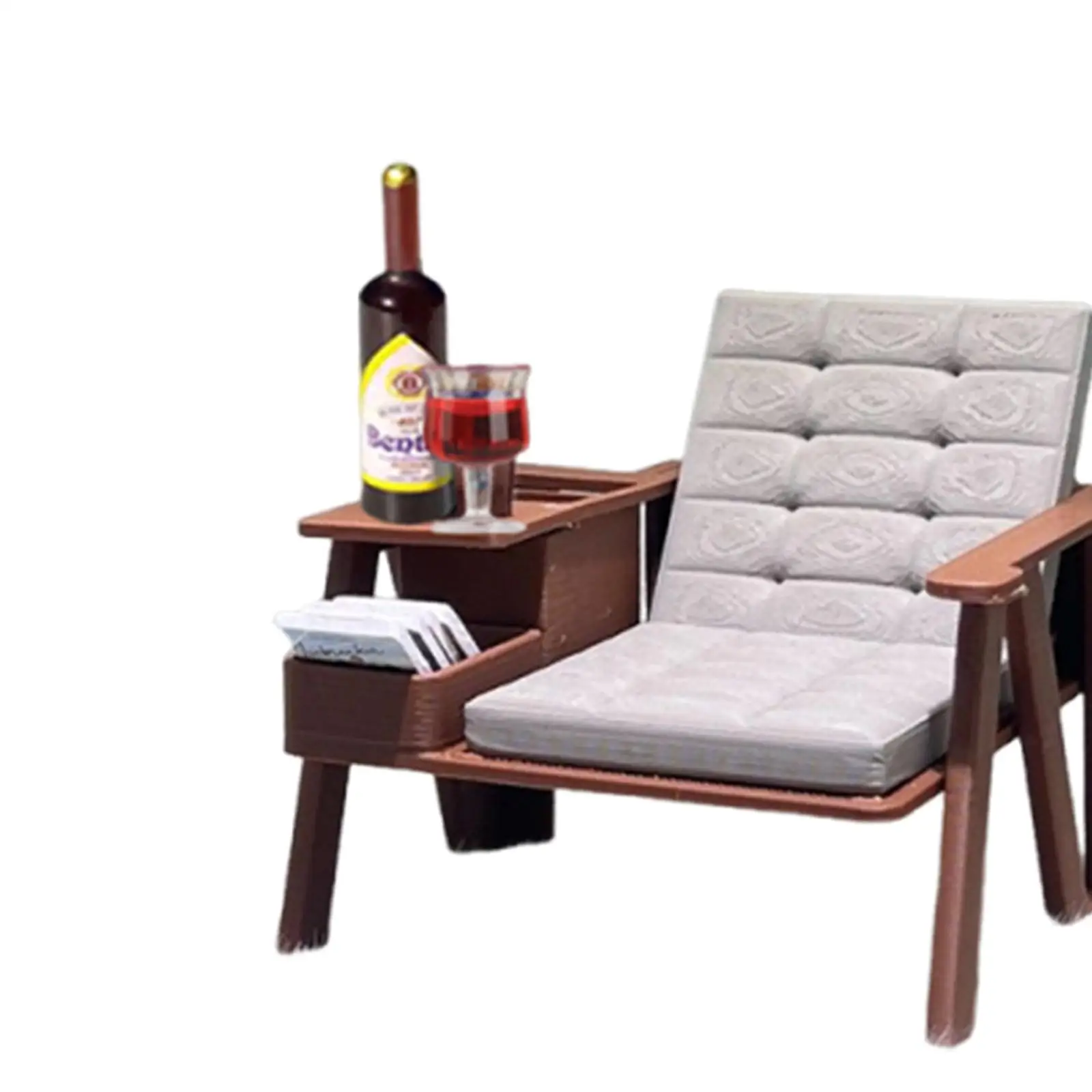 1:12 Schaal Dollhouse Mini Leesstoel Set Lounge Meubels Poppenhuis Decoratie voor Etalage