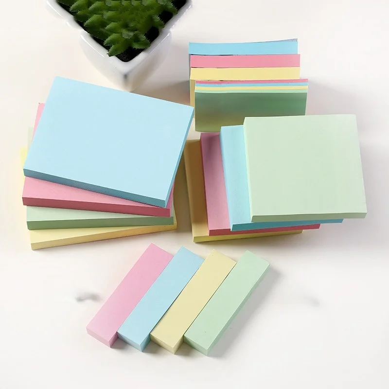 

100/400sheets Memo Pad Colorful Notes Can Be Torn Off To Provide Handy School Office Helpers