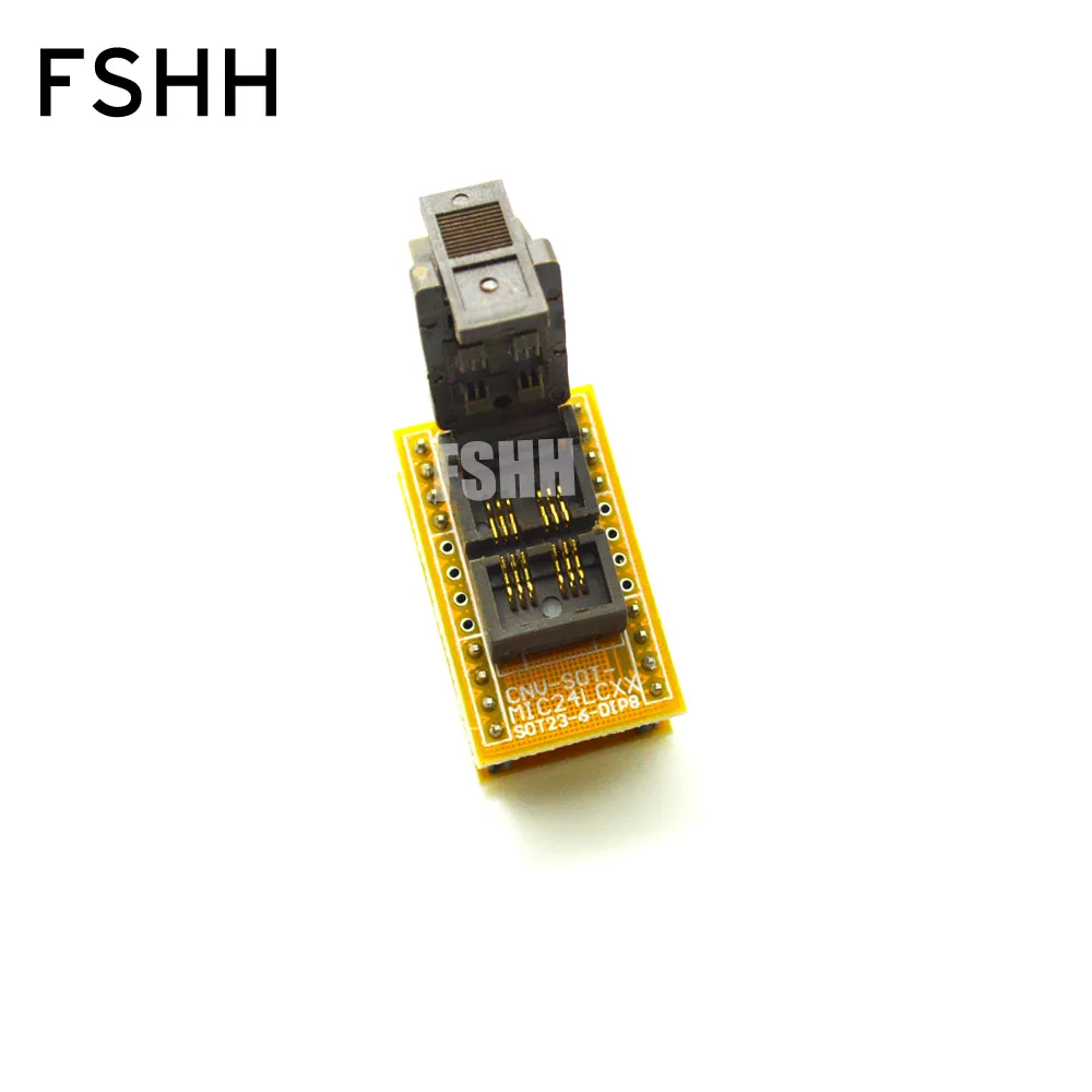 SC70 SOT23 to DIP8 Programmer Adapter for 24xx 93xx eeprom test socket SOT23 SOT23-6 Apply to CH2016 CH2015 Programmer