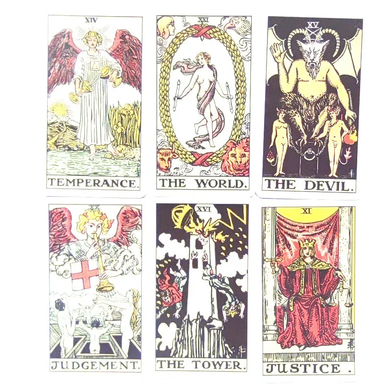 HOT Tarot Original 1909 Deck Cards English Classic 1909 Tarot 78 Card Popular Deck Card Game Board PDF Guidebook