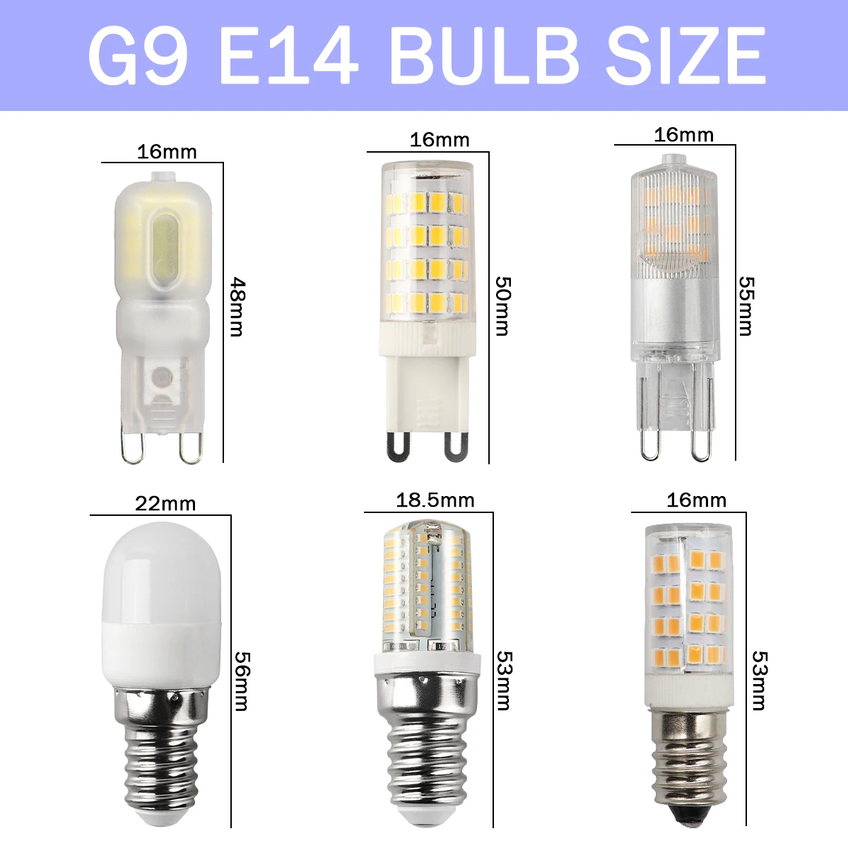 5Pack LED G9 E14 Corn Bulb Lamp 2W 3W 4W mini light 220V 240V Warm Natural light 3000K 4000K 6000K for foyer home derec