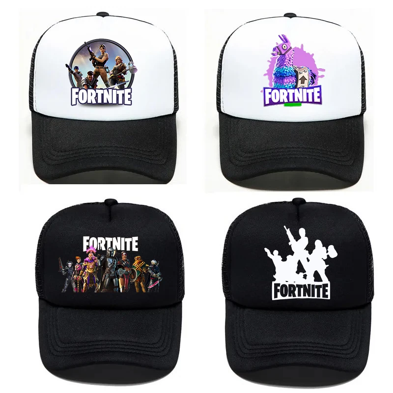 

FORTNITED Baseball Cap BOY GIRL Cartoon Anime Figure Print Hat Children Baby Breathable Kid Hat HipHop NetCap Kawaii Kids Gift