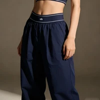 Pantalon de sport décontracté pour femme 2026, bleu foncé, séchage rapide, respirant, léger, longueur cheville, ample, polyvalent, élastique 4