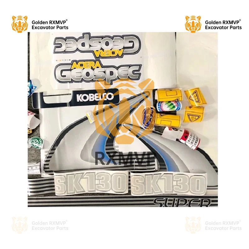 Dla Kobelco SK kx 130-8 140 Super osiem Logo na samochód koparka folia cyfrowa naklejka z Logo haczyk maszyna naklejka koparka Accessori