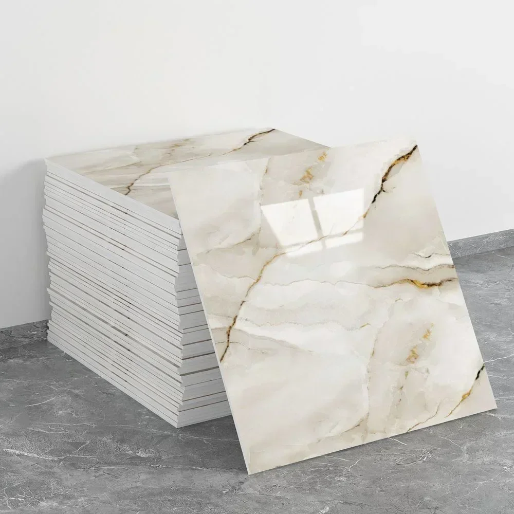 10PCS 3D Imitation Marble Ceramic Tile Sticker Waterproof Self Adhesive Wall Renovation Decal Home Wallpaper Decor