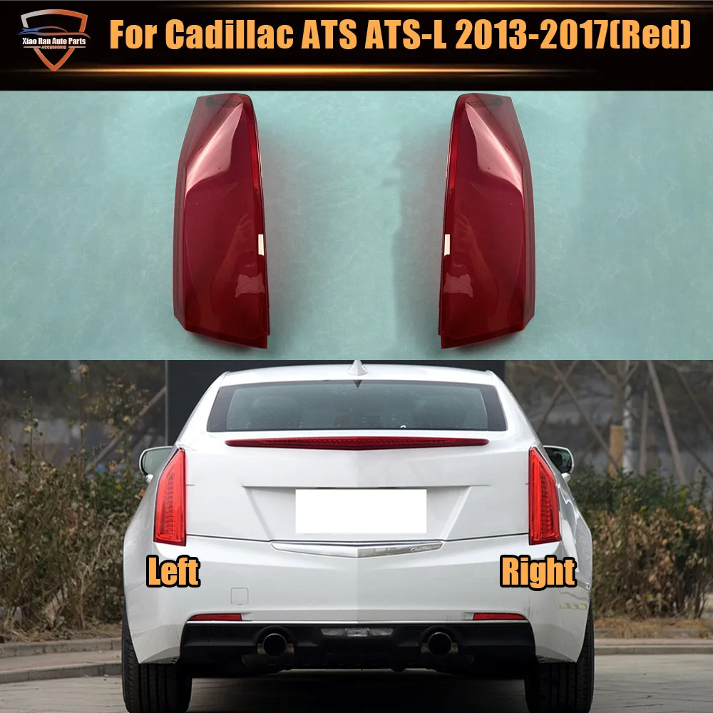 

For Cadillac ATS ATS-L 2013 2014 2015 2016 2017 (Red) Car Accessories Outer Tail Lamp Cover Brake Lights Shell Plexiglass