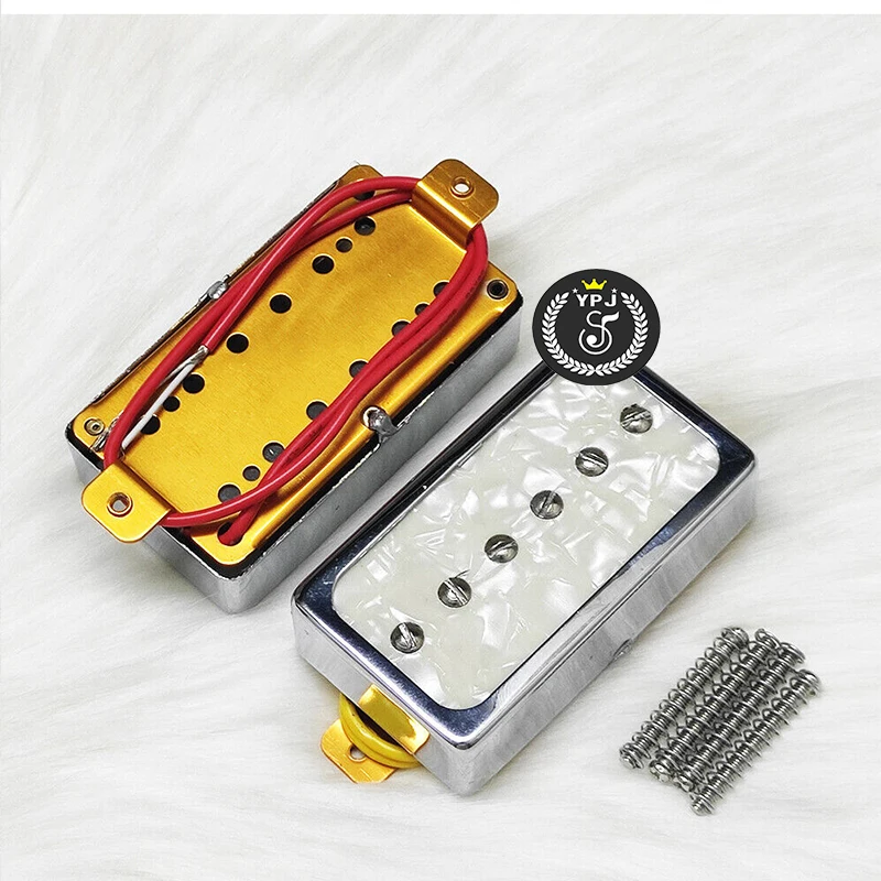 2 PCS P90 Electric Guitar Pickups Neck Bridge Humbucker Size Single Coil Magnet Ceramic pickups Set of 2  Guitar Accessory