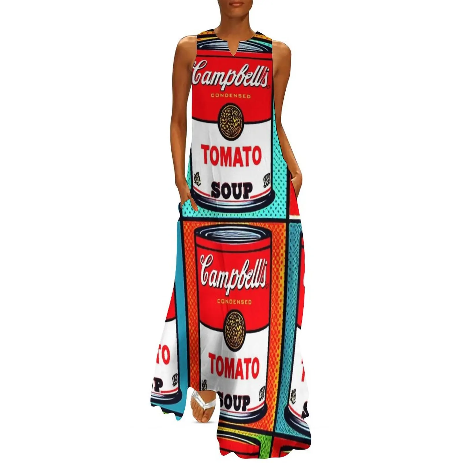 

Campbell's Tomato Soup Pop Art Long Dress Dress for girls Dress women