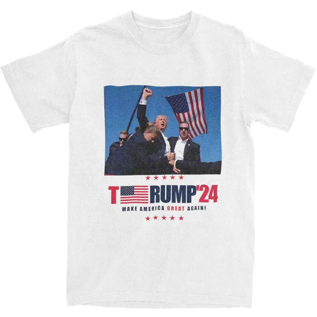 Arrested.Shot.Still Fighting Donald Trump  T-Shirt Popular T Shirts Short Sleeve Tshirt Summer Cotton O-Neck Oversized Top Tees