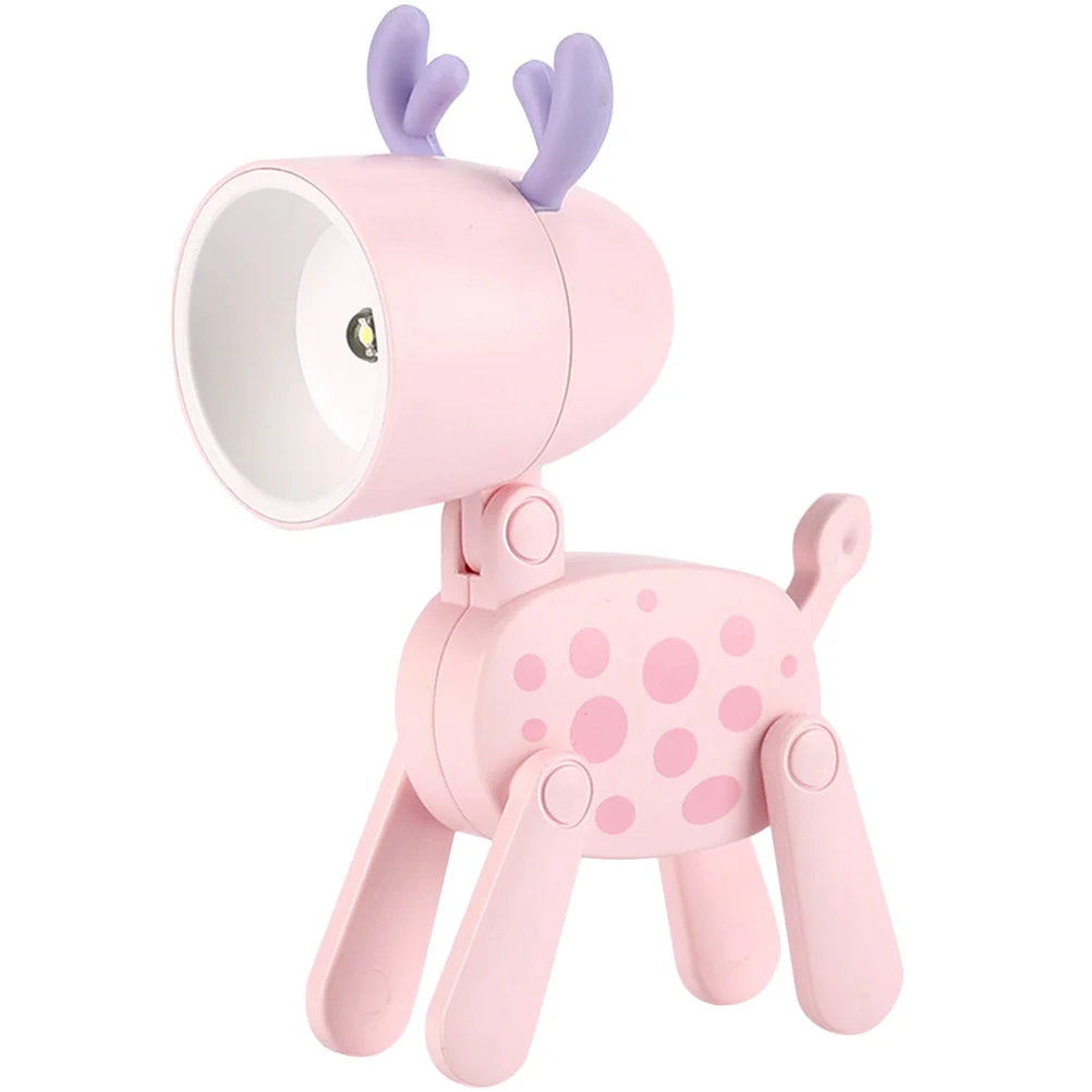 جميل الغزلان ليلة مصباح LED غرفة نوم ديكور ضوء لينة عيون دافئة ودية هدية الكريسماس الغزلان ضوء مصباح الليل لغرفة النوم #6