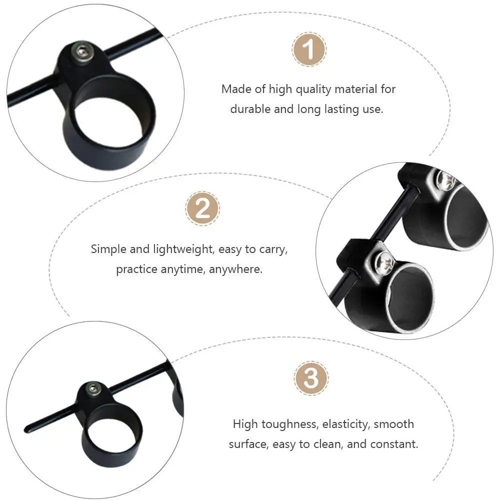 2Pcs Finger Expander Adjustable Guitar Training Span Trainer Improve Finger Flexibility Strength for Electric Guitar Bass