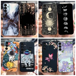 For Samsung Galaxy A14 5G Case SM-A146B Marble Phone Cases Soft Silicone Back Cover For Samsung A24 A34 A54 5G 2023 Funda Flower
