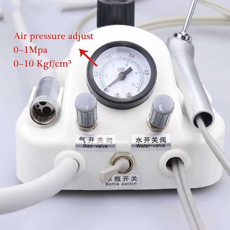 Dental portable air turbine unit with Nsk Pana Max high speed air compressor 2/4 hole