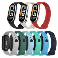Strap for Mi Band 8 Bracelet Xiaomi Mi Band 8 Strap Silicone Sport Watchband for Wristband Mi Band Soft Replacement Strap