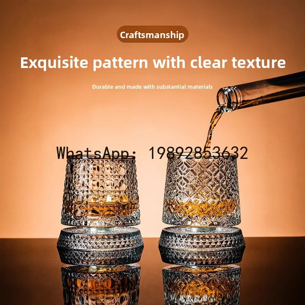 

i5.11 crystal rotating glass cup - stress relief spinning cup - home barware