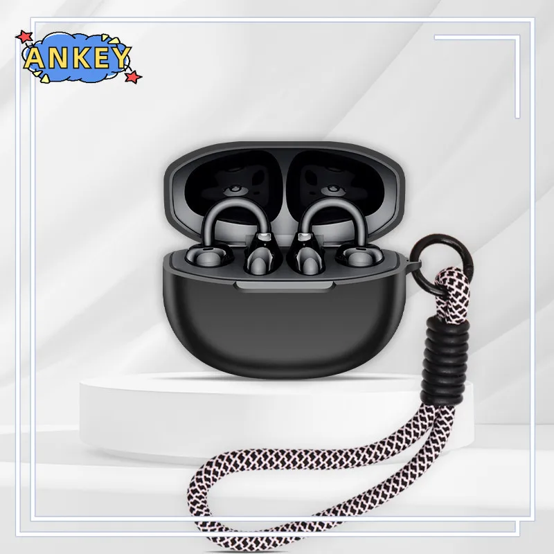 Etui Ochronne na Słuchawki Honor Choice EarBuds Clip 2 z Smyczą, Miękkie Silikonowe Obudowy Akcesoria — zdjęcie produktu 2