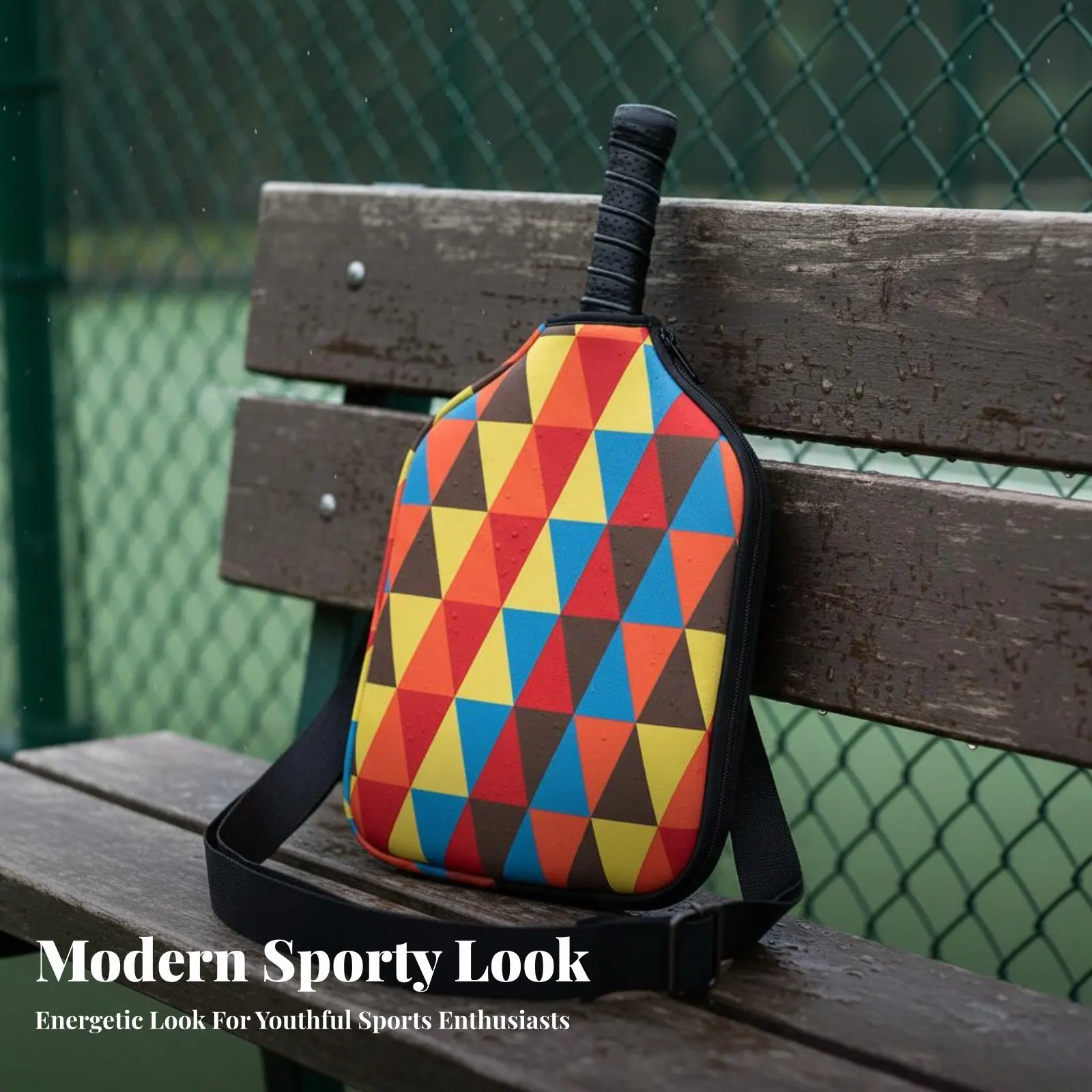Imagen 5: Bolsa para Raqueta de Pickleball, Material de Neopreno, Opciones de Transporte Versátiles, Correa Ajustable para Atletas