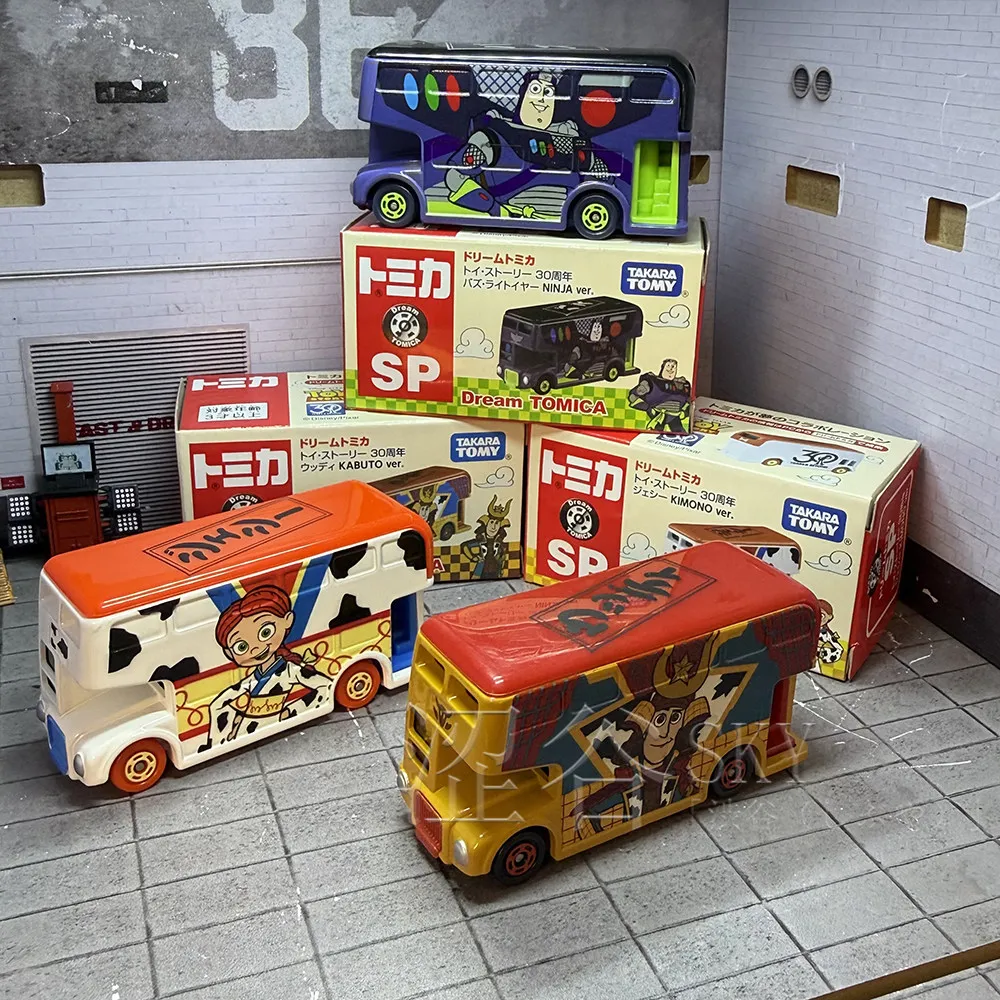 Takara Tomy Dream Tomica SP Toy Story 30th Anniversary Double Decker Bus Diecast Alloy Collectible Toy