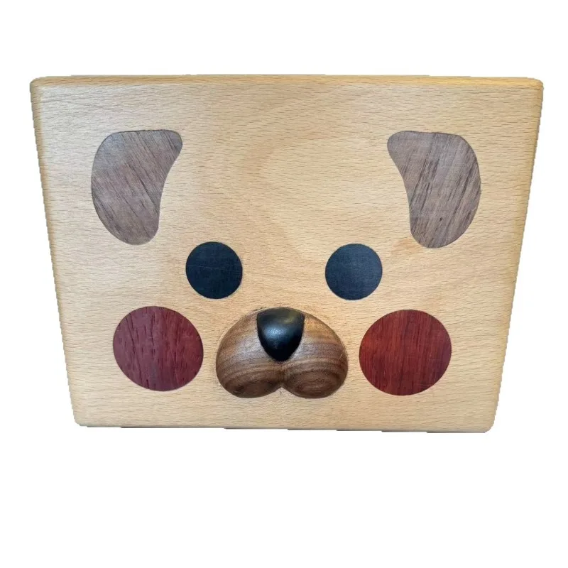 

Cat and dog double full desktop storage box desktop remote control creative cute grid cosmetic storage box