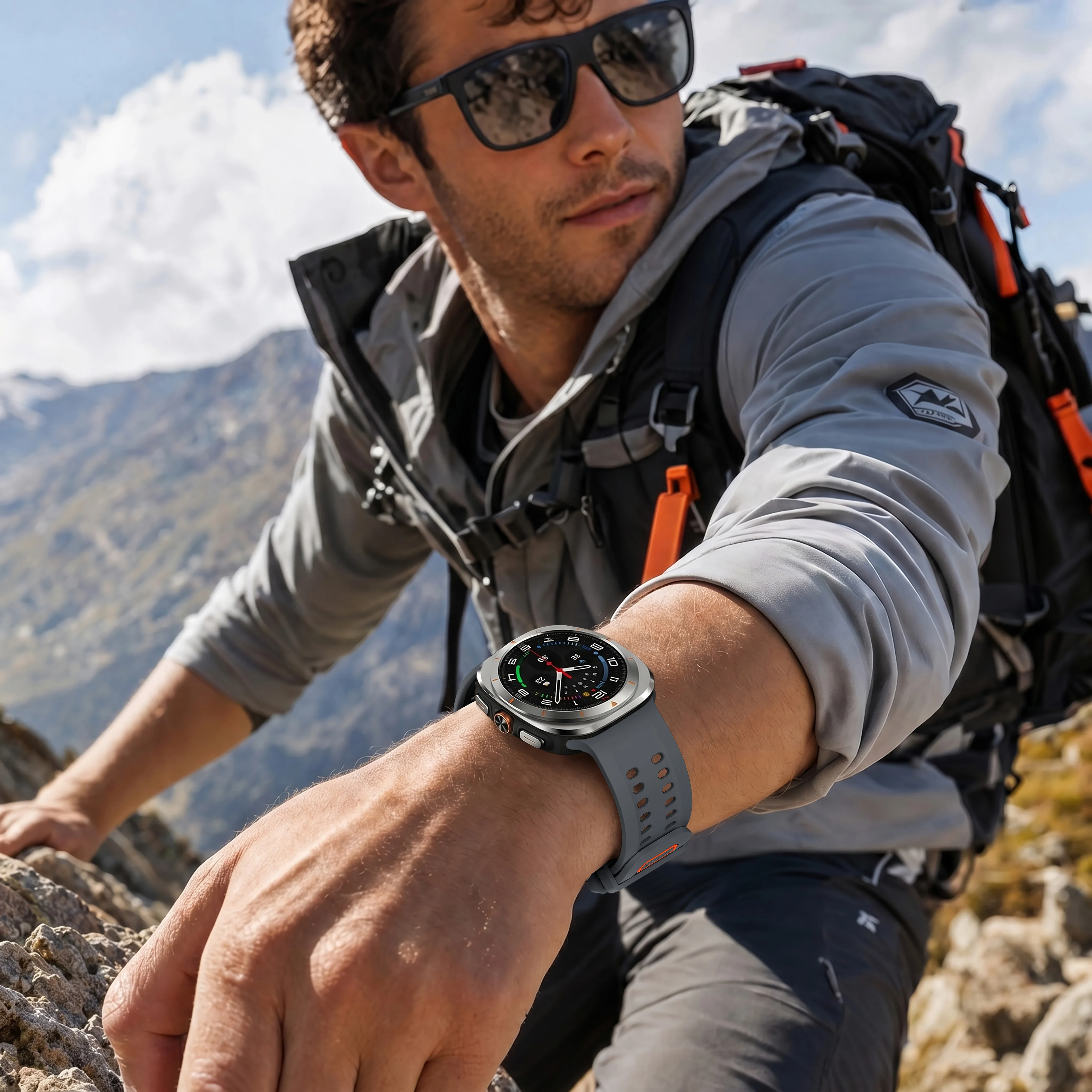Sportliches Weiches Silikonarmband für Samsung Galaxy Watch Ultra2, Nahtloses Armband für Galaxy Ultra 2025 47mm Zubehör – Detail 40