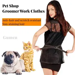 Men And Women Pet Shop Cosmetology Uniforms Breathable Work Clothes Hair Salon Hairdressing Barber Shop Groomer Overalls