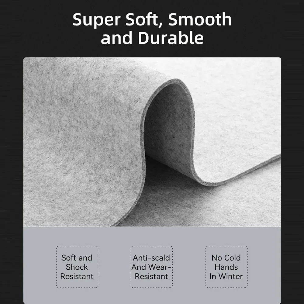 อุปกรณ์เสริมสําหรับเล่นเกมผ้าขนสัตว์ Felt Mouse Pad ขนาดใหญ่การเขียนแล็ปท็อปตารางคราบนุ่มโต๊ะคอมพิวเตอร์ Protector