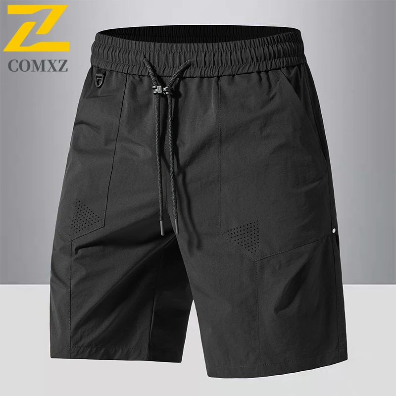 

Ice Silk Men Casual Shorts 2025 Summer New Quick Drying Breathable Hiking Sports Workwear Shorts Outdoor Fitness Running Shorts