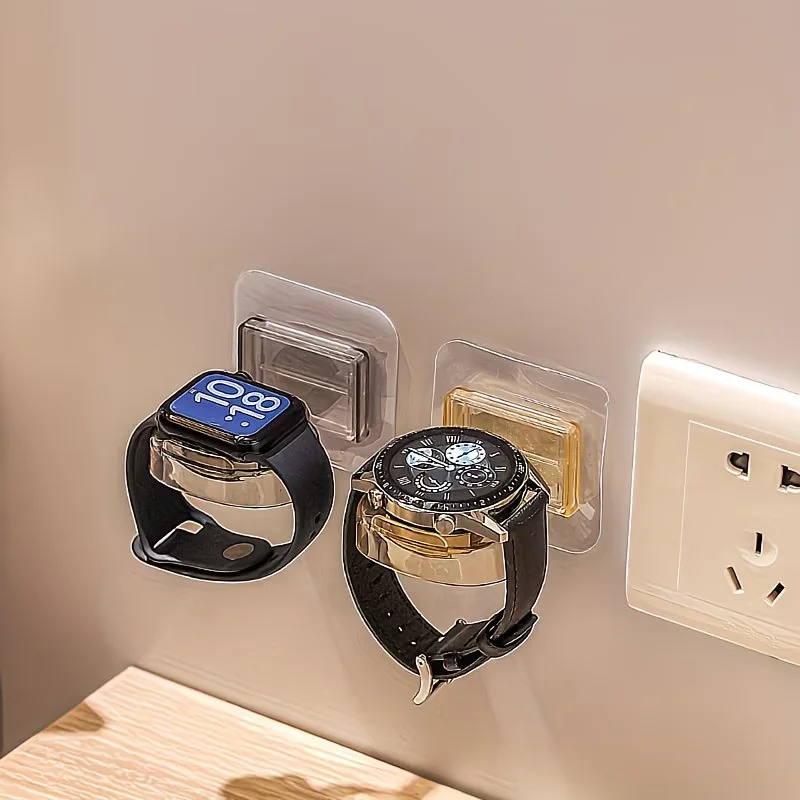For Apple Watch Charging Stand Punch Free Wall Storage Racks for iWatch Universal Display Bracket Anti Lost Charger Base