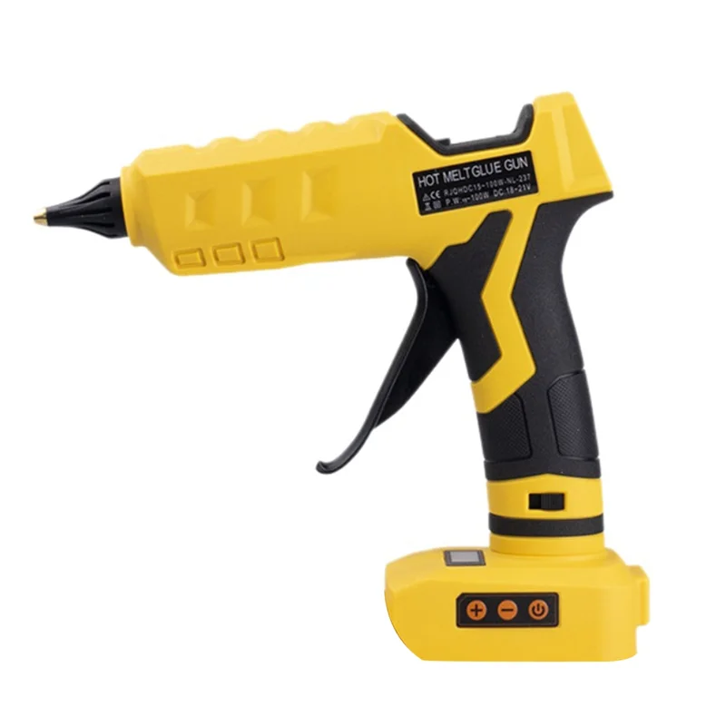 

【Flash-Deal!】Upgraded Glue Gun 100W Digital Temperature Adjustable Cordless Glue Gun For 18V 20V Battery