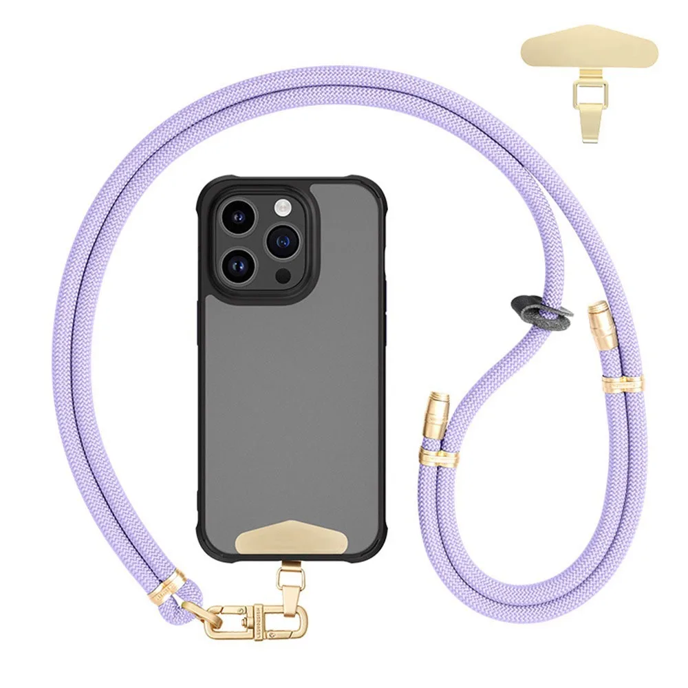 

Новый 8 мм жирный плетеный ремешок для телефона, выдвижной ремешок с защитой от потери веревки, универсальный регулируемый шейный ремешок