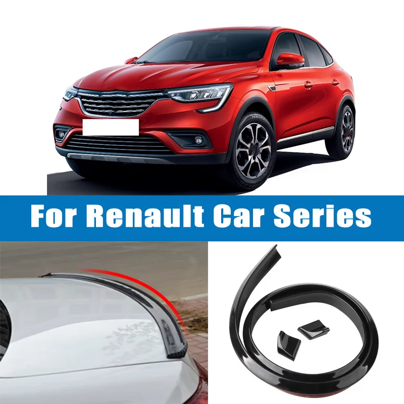 

1.5M Car-Styling 5D Carbon Fiber Spoilers Styling DIY Refit Spoiler For Renault Clio Megane Koleos Kadjar Captur Scenic Fluence