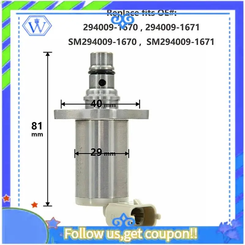 M46K-مجموعة صمامات التحكم بالشفط لمضخة الوقود SCV 55493549 55593780 لـ Colorado GM CC Canyonn 2.8L L4 Autoparts SCV