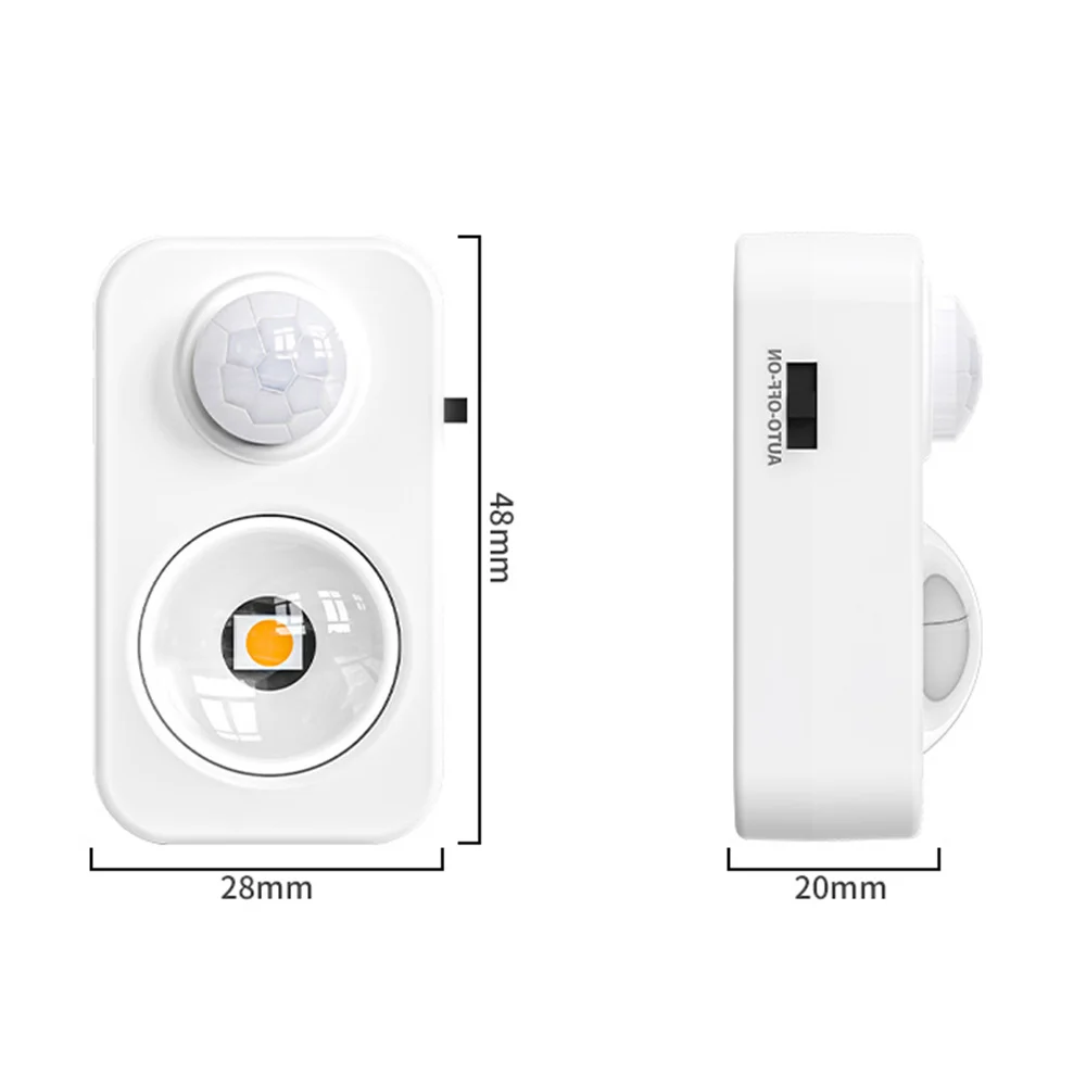 USB Rechargeable PIR Motion& Light Sensor Mini Led Cabinet Light Emergency Light for Kitchen,Stair,Corridor