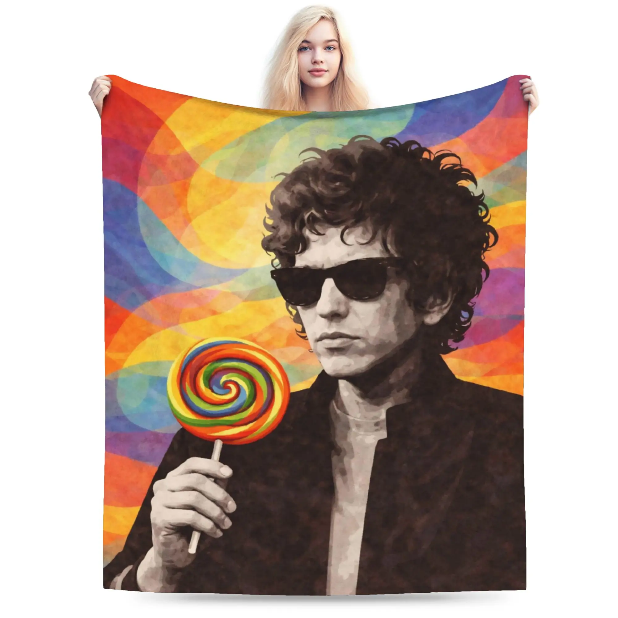 Super Soft Bob Dylan Singer Throw Blanket Premium Fleece Flannel Lightweight  Bed Blanket Warm Plush Blankets All Season Use