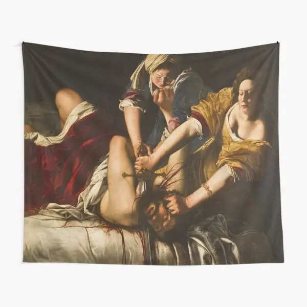 Artemisia Gentileschi Is Judith Slaying H  Tapestry Room Living Hanging Towel Art Beautiful Bedroom Mat Colored Decoration