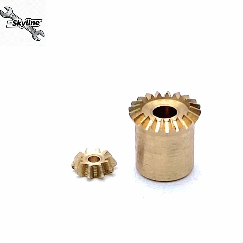 1:2 Bevel Gear 0.3M 10T 20T 1/2MM 90 Degree Transmission 10 Teeth/20 Teeth DIY Car Model Micro Car