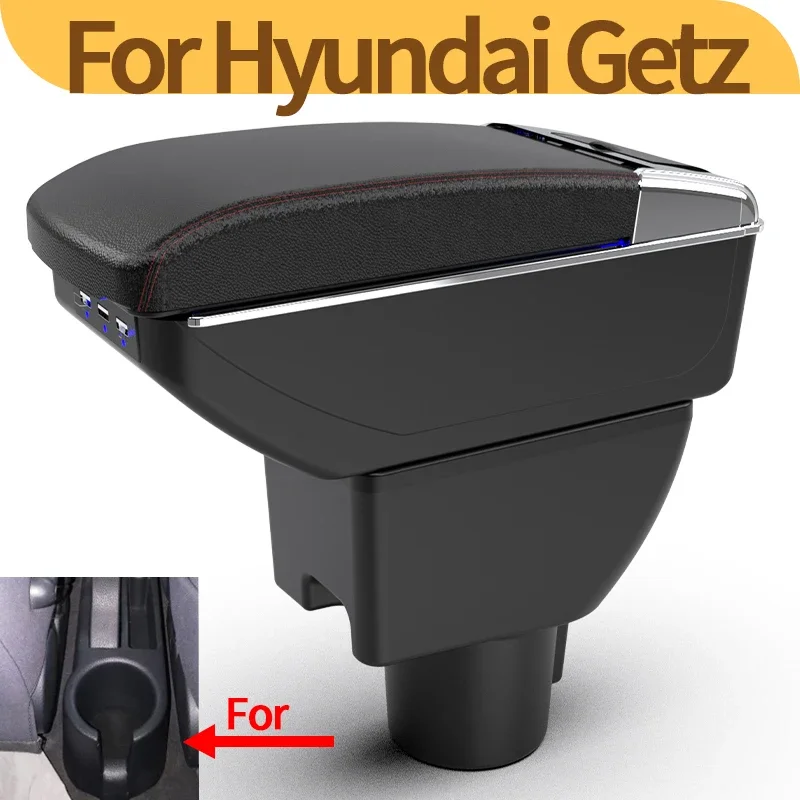 For Hyundai GETZ car armrest box center console raised multi-function storage box interior modification accessories