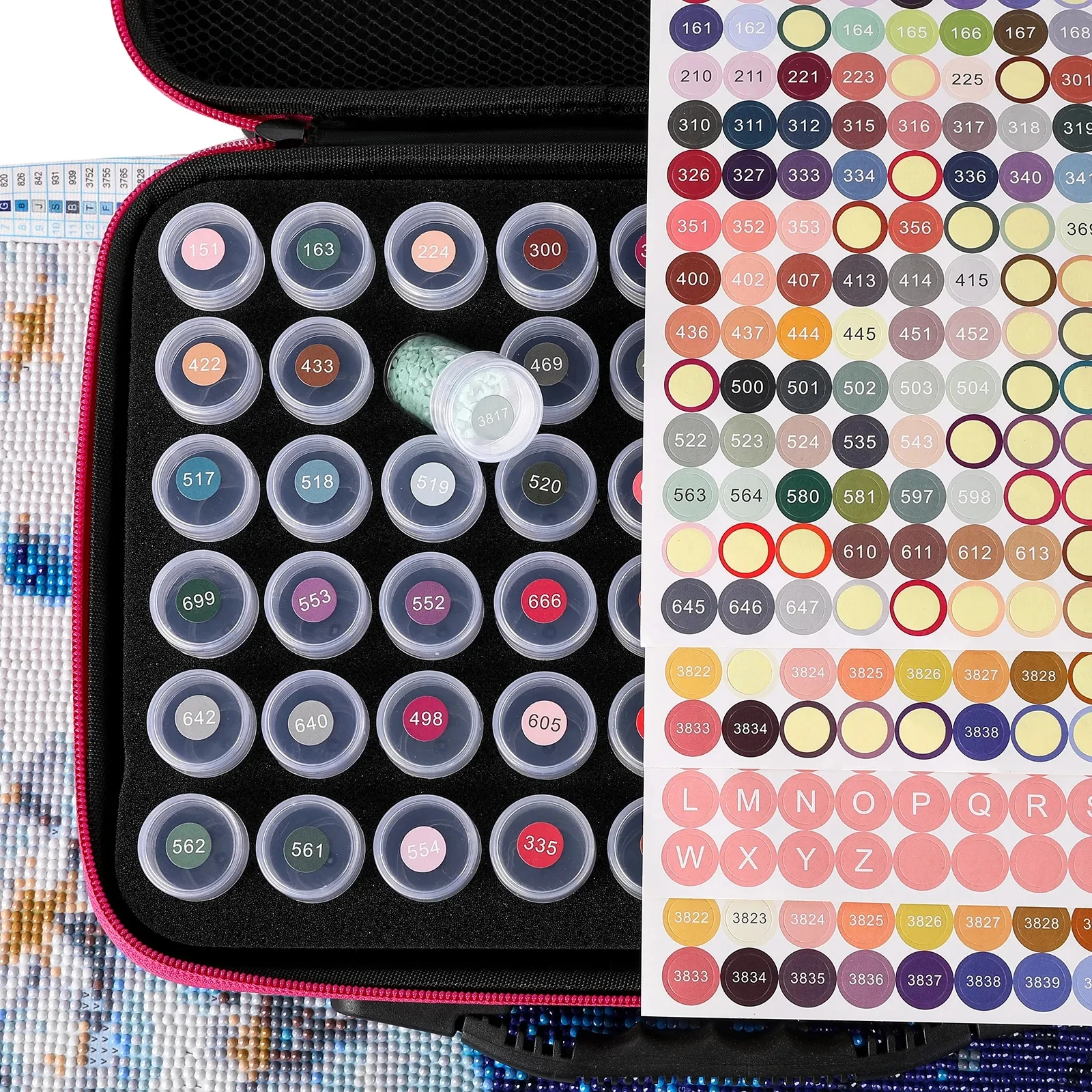 Diamond Painting Containers Accessories Container Bead Organizer Diamond painting Acessories Resin Pen Handbag Storage Labels 5d