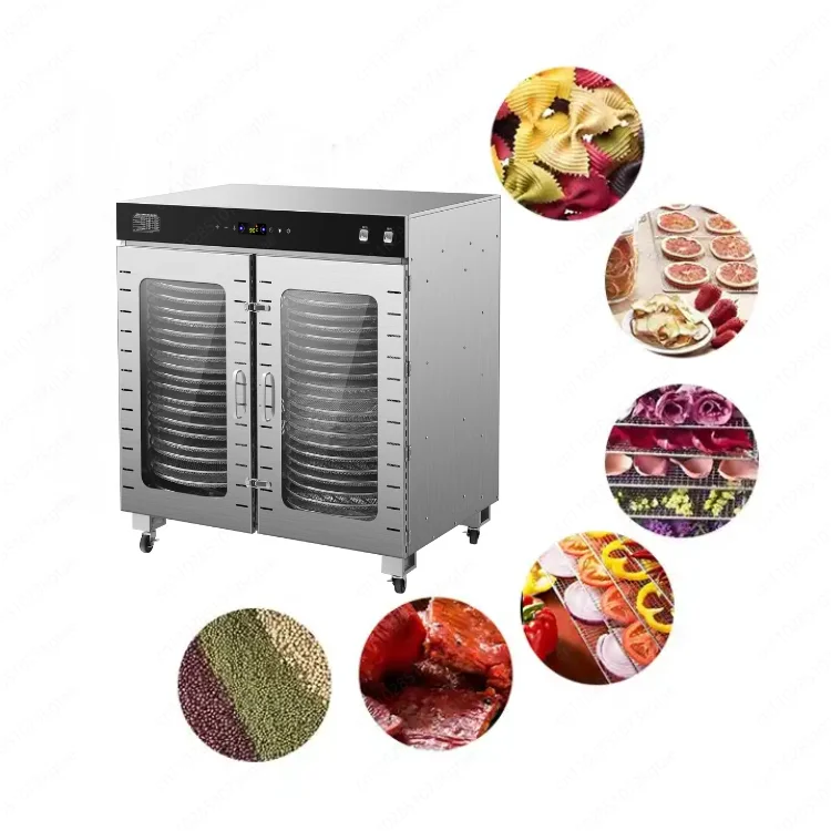 Commercial Industrial Food Dryer 40 Tray Stainless Steel Fruit and Vegetable Meat Dryer Food Dehydrator