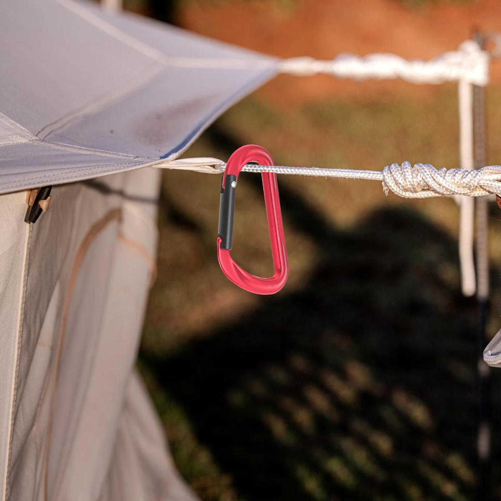 

Multifunction Hook Camper Peg Hiking D Ring Outdoor Camping Fishing Matte Fitness