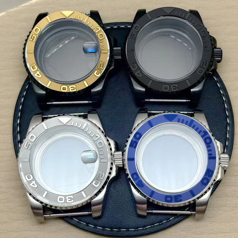 

40MM Sapphire glass Case 10ATM waterproof for NH35 NH36 4R 7S Movement 28.5mm Dial 38mm*30.6mm Bezel Submariner GMT Watch Case