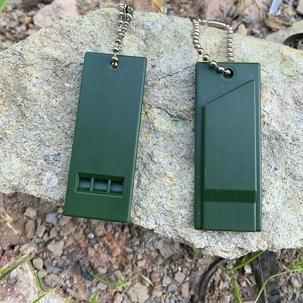 10/20 個高デシベル 3 周波数ホイッスル屋外緊急サバイバルホイッスルキャンプハイキング狩猟サバイバルホイッスルギア用