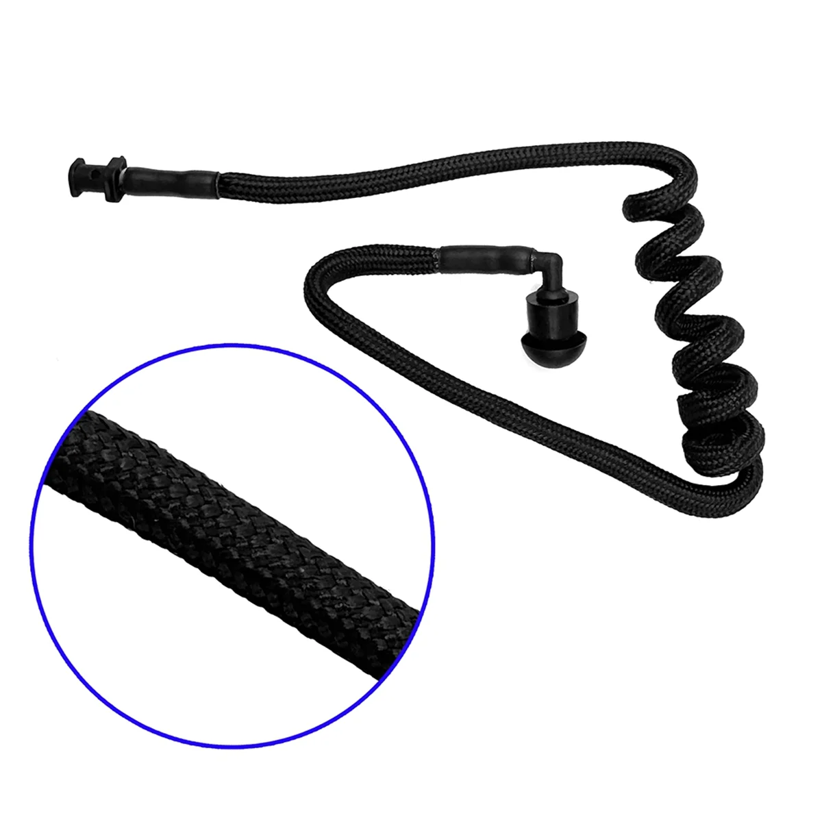 Acoustic Coil Audio Microphone Tube with Earplug Radio Acoustic Tube Earplug Replacement S