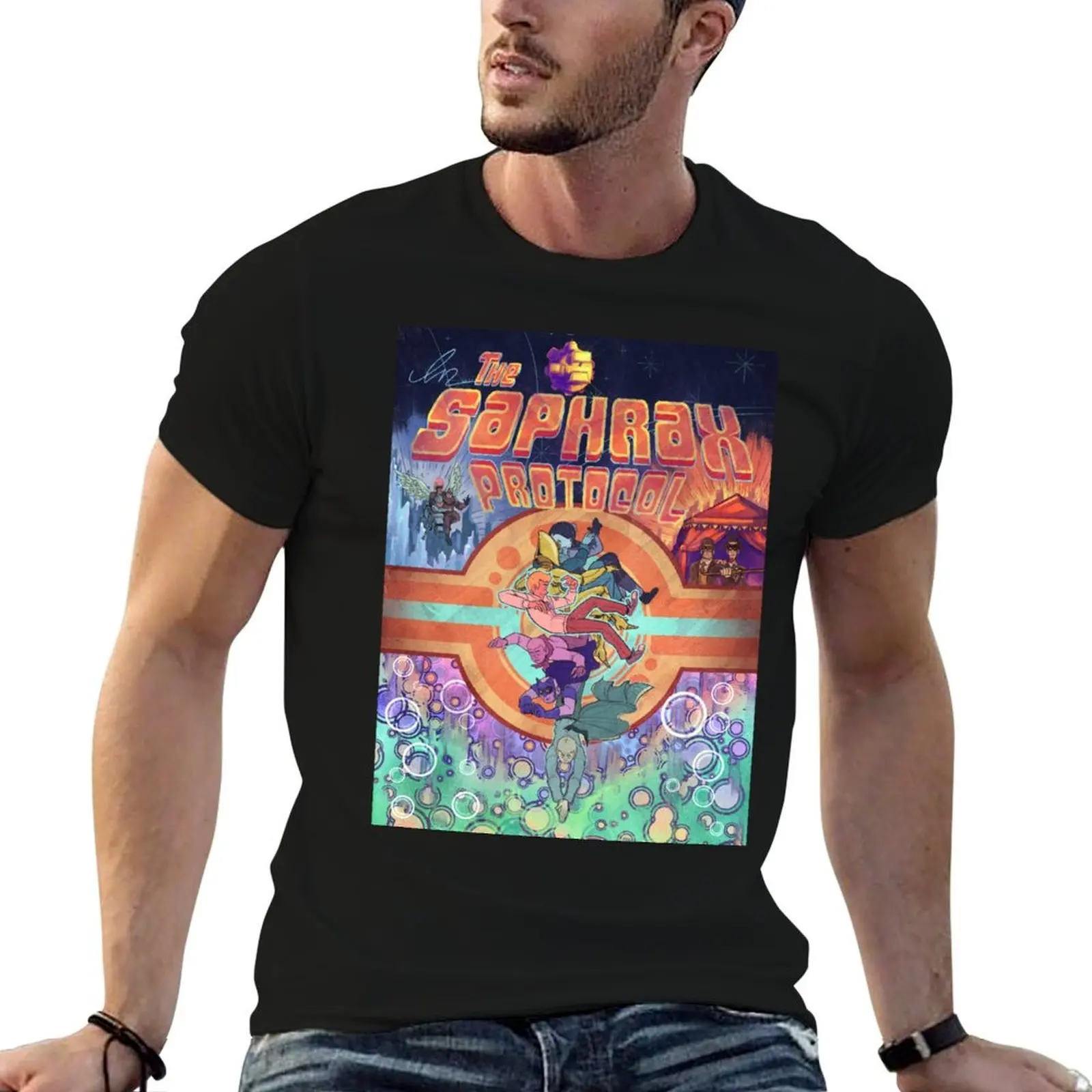 The Saphrax Protocol T-Shirt aesthetic clothes animal prinfor boys mens workout shirts