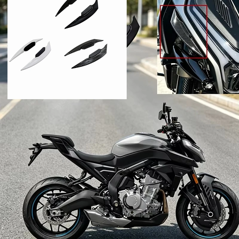 FOR CFMOTO 800NK 800 NK 675NK 675 NK 2023-2026 Motorcycle Front Side Spoiler Motorcycle Front Side Spoiler Aerodynamic Wing Set