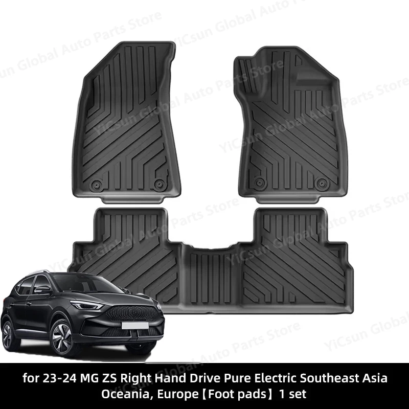 

TPE Car Floor Mats for MG ZS EV 2023-present Right-hand Drive Boot Liner Tray Foot Pad Waterproof Non-slip Carpet Cargo Liners