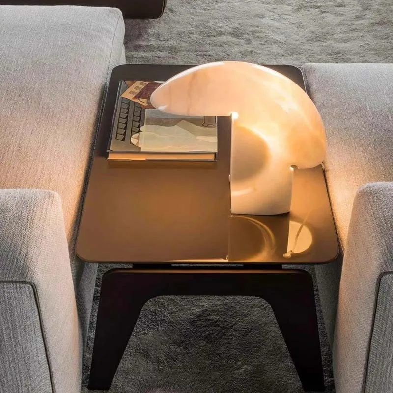 Bedroom classic white resin engraved decorative ambient light