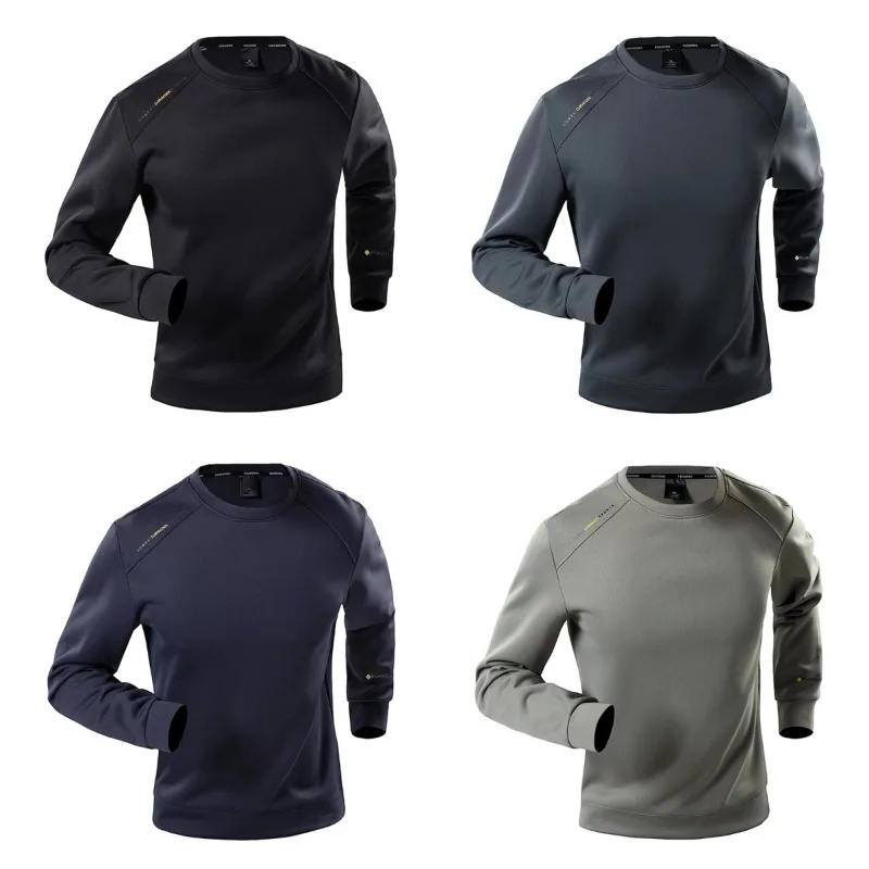 

Spring and Autumn Outdoor Fitness Running Sports Leisure Round Neck Hoodie Large Size Hoodie Comfortable Fashion Trendy T-shirt