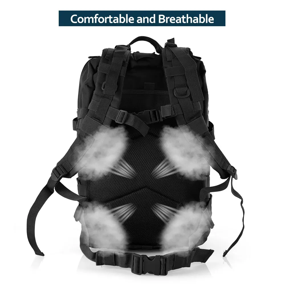25L/50L 1000D نايلون مقاوم للماء الرحلات الصيد حقيبة صيد على ظهره حقائب الظهر في الهواء الطلق التكتيكية الرياضة التخييم التنزه