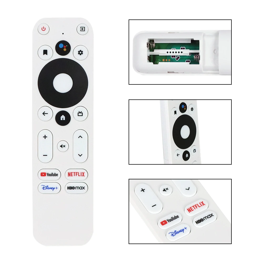 Voice Remote Control For ONN Android FHD 4K UHD Streaming Stick TV Box 100024646 100026240 Replacement Controller With YouTube